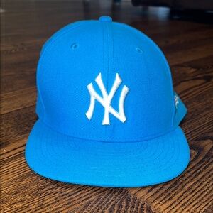 New York Yankees Sky Blue New Era 59Fifty fitted hat 7 5/8